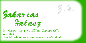 zakarias halasz business card